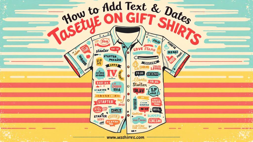 How to Add Text & Dates Tastefully on Gift Shirts
