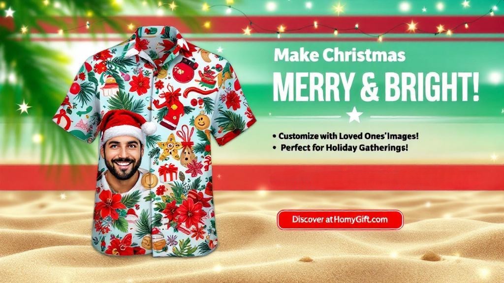 Personalized Christmas Hawaiian Shirts
