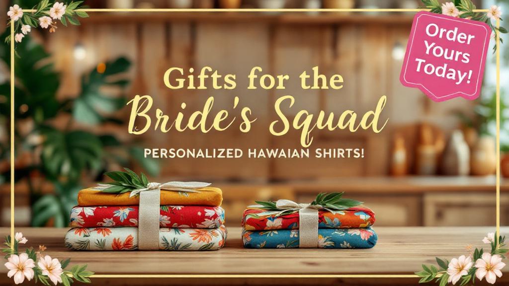 Bridal Shower Gift Ideas: Personalized Hawaiian Shirts