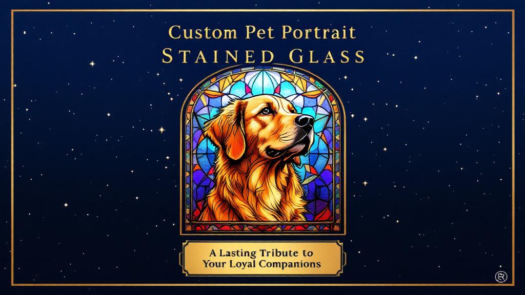 Custom Pet Portrait Stained Glass: A Beautiful Way to Honor Your Beloved Companion