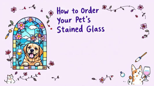 How To Order A Custom Pet Stained Glass Portrait - Easy Custom Guide