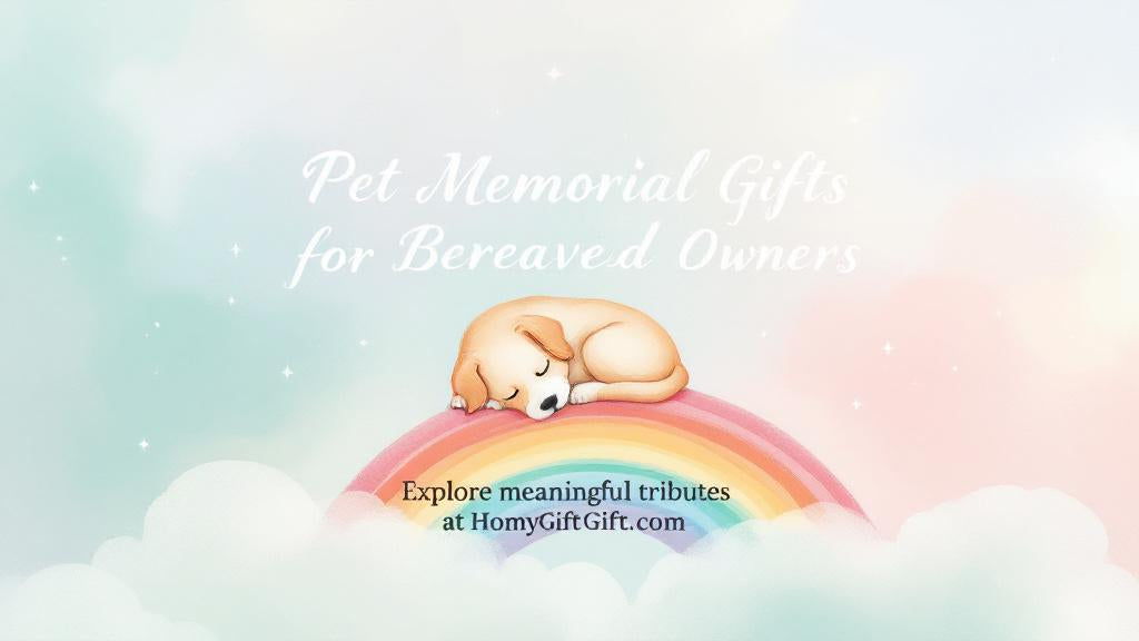 Pet Memorial Gifts for Bereaved Owners