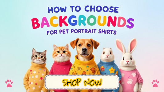 How to Choose Backgrounds for Pet Portrait Shirts