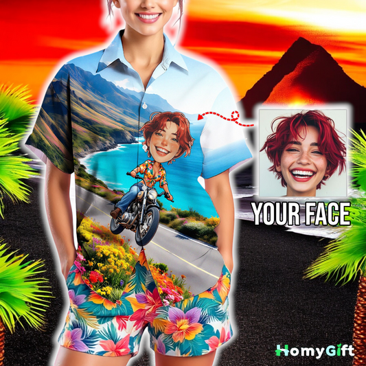 Custom Face Hawaiian Shirt, Personalized Gift for Mother's Day, Father's Day 2025, Fun Custom Gifts for Mom, Dad, Grandparents, Step Parents