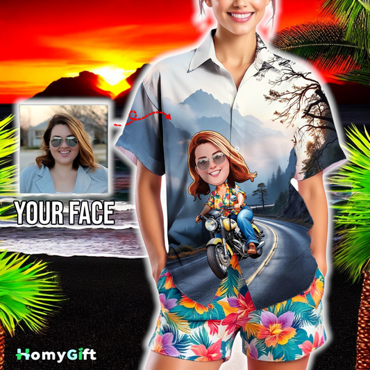 Custom Face Hawaiian Shirt, Personalized Gift for Mother's Day, Father's Day 2025, Fun Custom Gifts for Mom, Dad, Grandparents, Step Parents