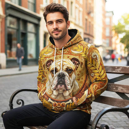 Custom Dog Mosaic Art Hoodie – Personalized Pet Portrait Hoodie from Your Photo | Unique Dog Lover Gift Style 1