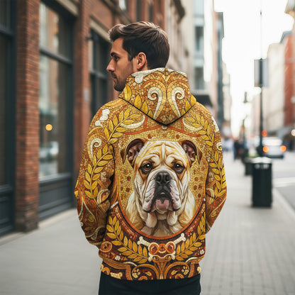 Custom Dog Mosaic Art Hoodie – Personalized Pet Portrait Hoodie from Your Photo | Unique Dog Lover Gift Style 1