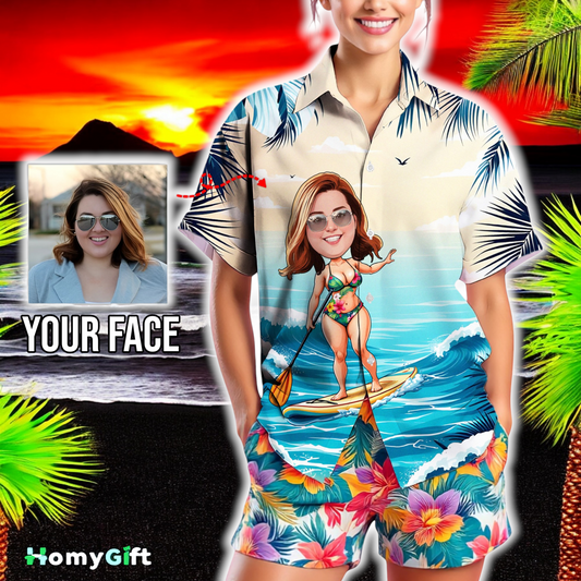 Custom Face Hawaiian Shirt, Personalized Gift for Mother's Day, Father's Day 2025, Fun Custom Gifts for Mom, Dad, Grandparents, Step Parents