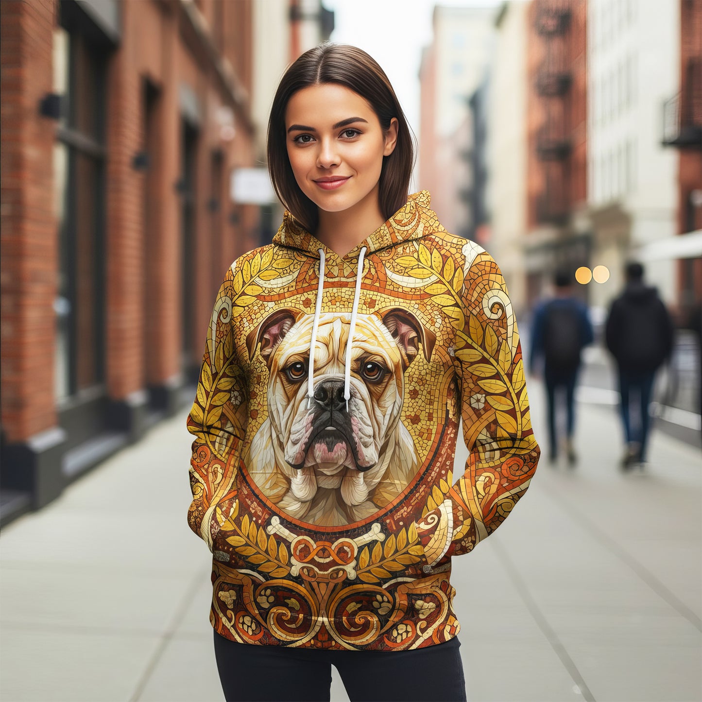 Custom Dog Mosaic Art Hoodie – Personalized Pet Portrait Hoodie from Your Photo | Unique Dog Lover Gift Style 1