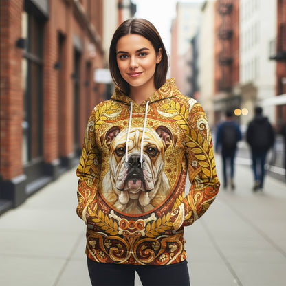 Custom Dog Mosaic Art Hoodie – Personalized Pet Portrait Hoodie from Your Photo | Unique Dog Lover Gift Style 1