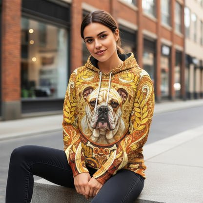 Custom Dog Mosaic Art Hoodie – Personalized Pet Portrait Hoodie from Your Photo | Unique Dog Lover Gift Style 1