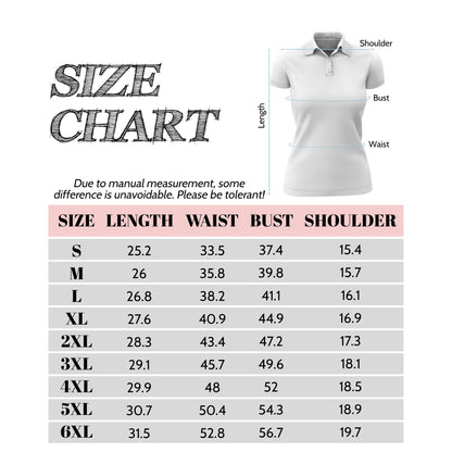 Custom Women’s Golf Polo Shirt – USA Flag Design with Personalized Face | Patriotic Sportswear for Female Golfers Style 6