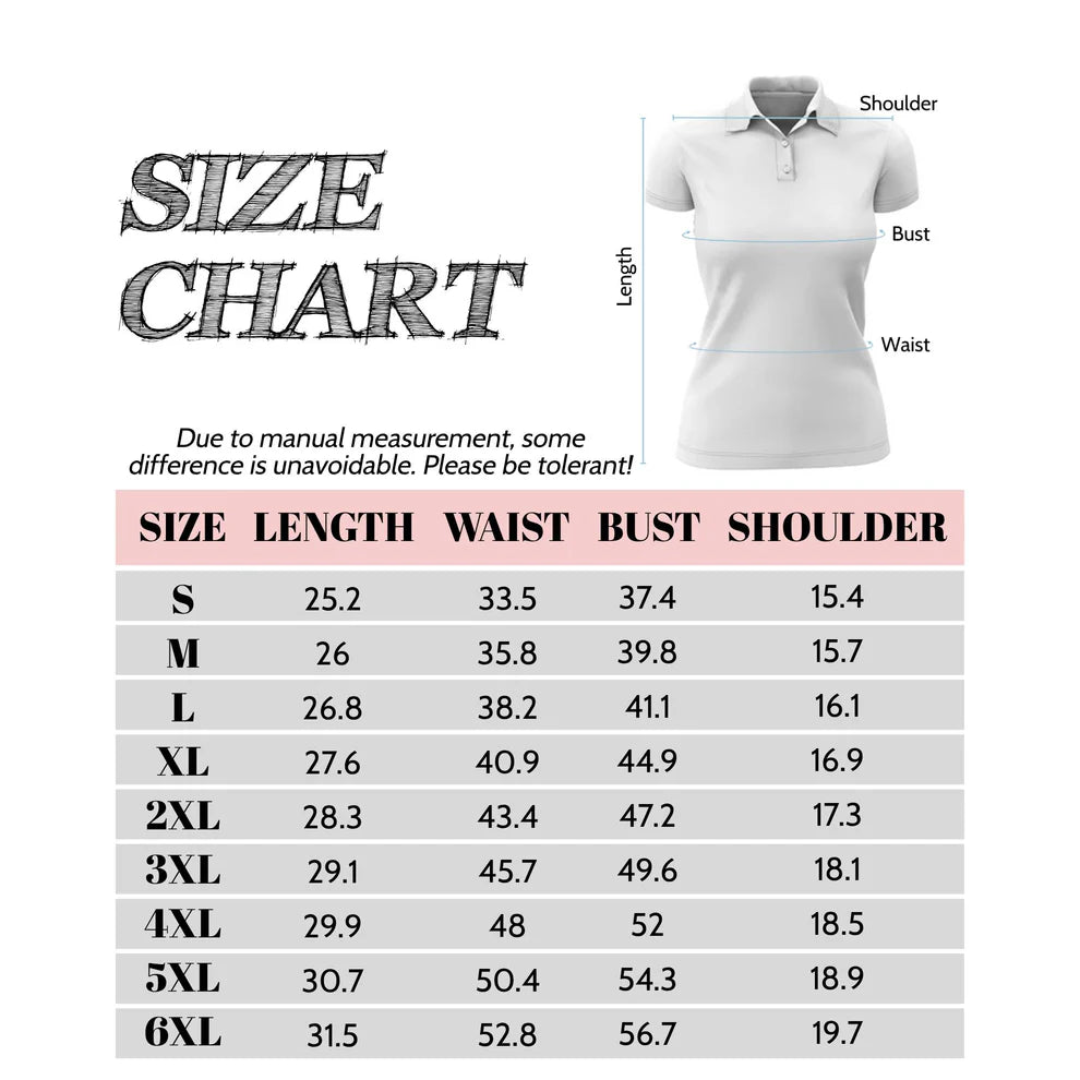 Custom Face Mosaic Art Golf Polo Shirt – Personalized Women's Golfwear Style 6