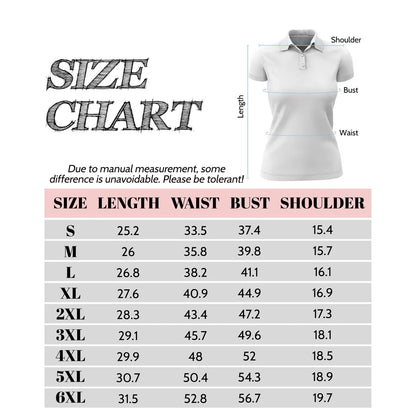Custom Face Mosaic Art Golf Polo Shirt – Personalized Women's Golfwear Style 6