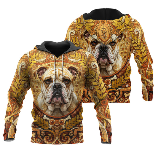 Custom Dog Mosaic Art Hoodie – Personalized Pet Portrait Hoodie from Your Photo | Unique Dog Lover Gift Style 1