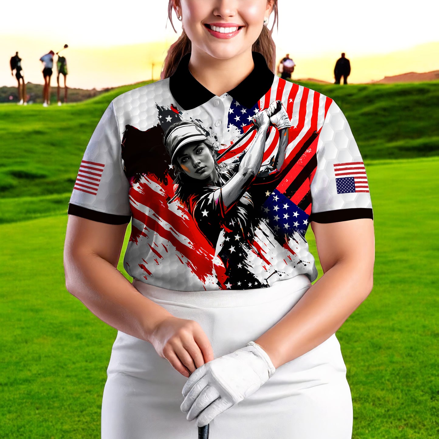 Personalized Face Polo for Women, Custom Women’s Golf Polo Shirt – The Ultimate Personalized Gift for Mother's Day & Father's Day 2025 Style 4