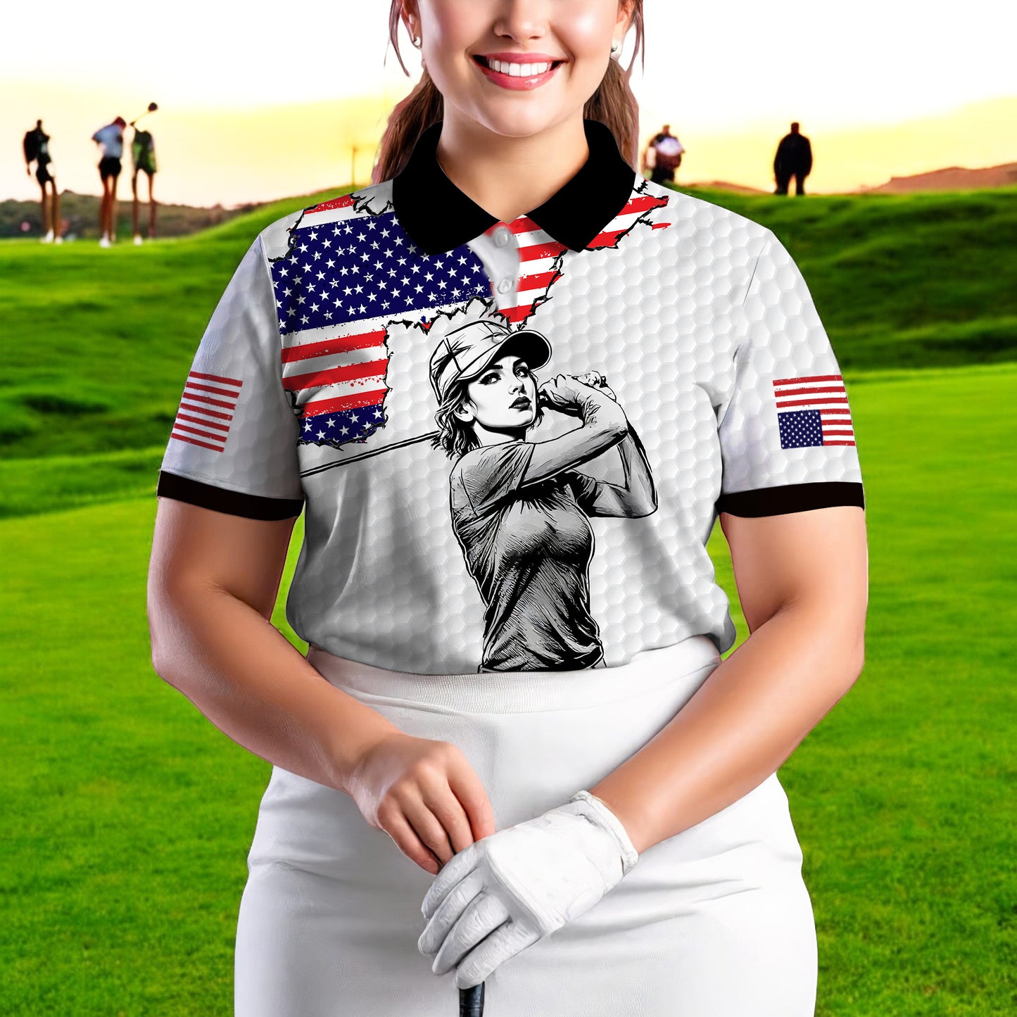Personalized Face Polo for Women, Custom Women’s Golf Polo Shirt – The Ultimate Personalized Gift for Mother's Day & Father's Day 2025 Style 5