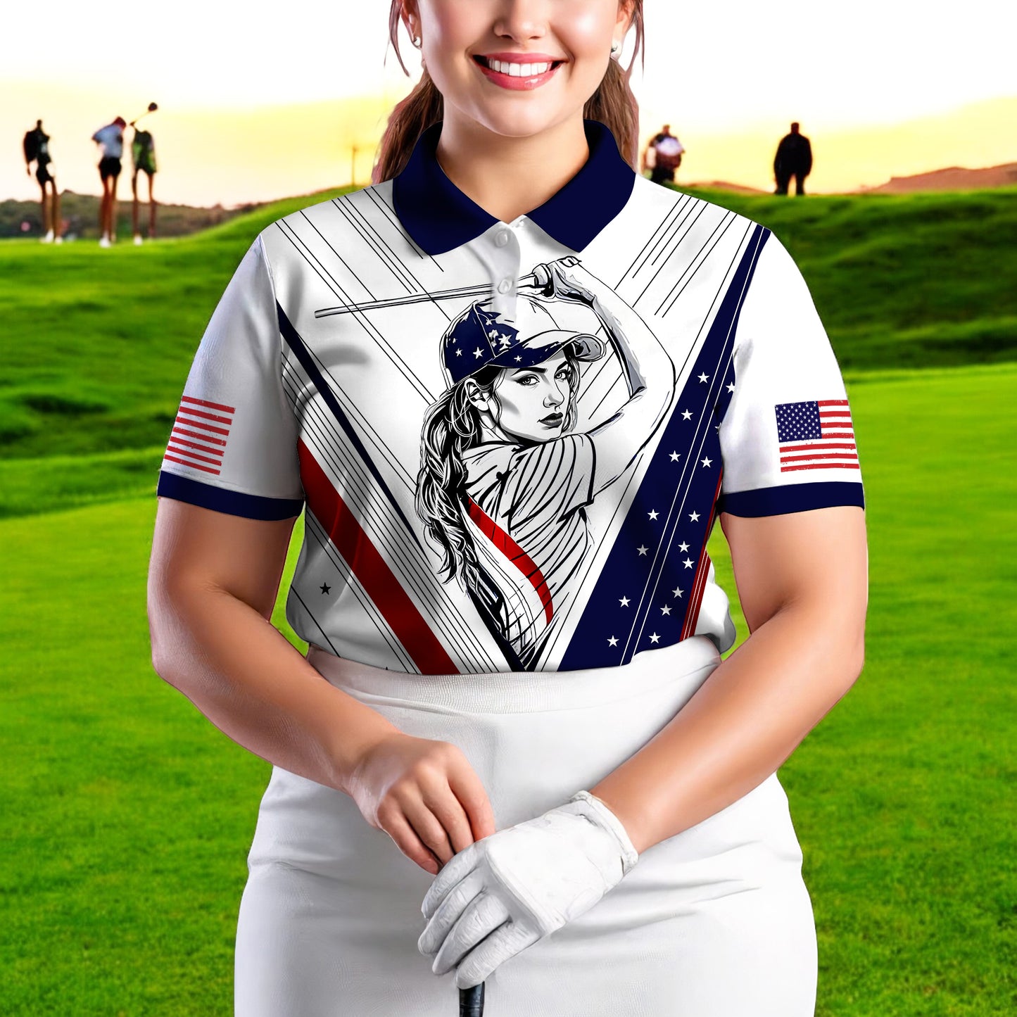 Personalized Face Polo for Women, Custom Women’s Golf Polo Shirt – The Ultimate Personalized Gift for Mother's Day & Father's Day 2025 Style 7