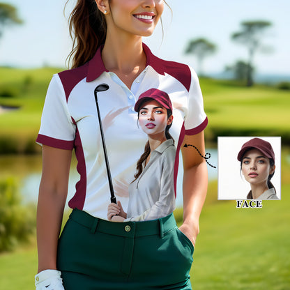 Golf & Wine Kind of Girl Women's Polo Shirt - Stylish Golf Apparel for Women Style 12