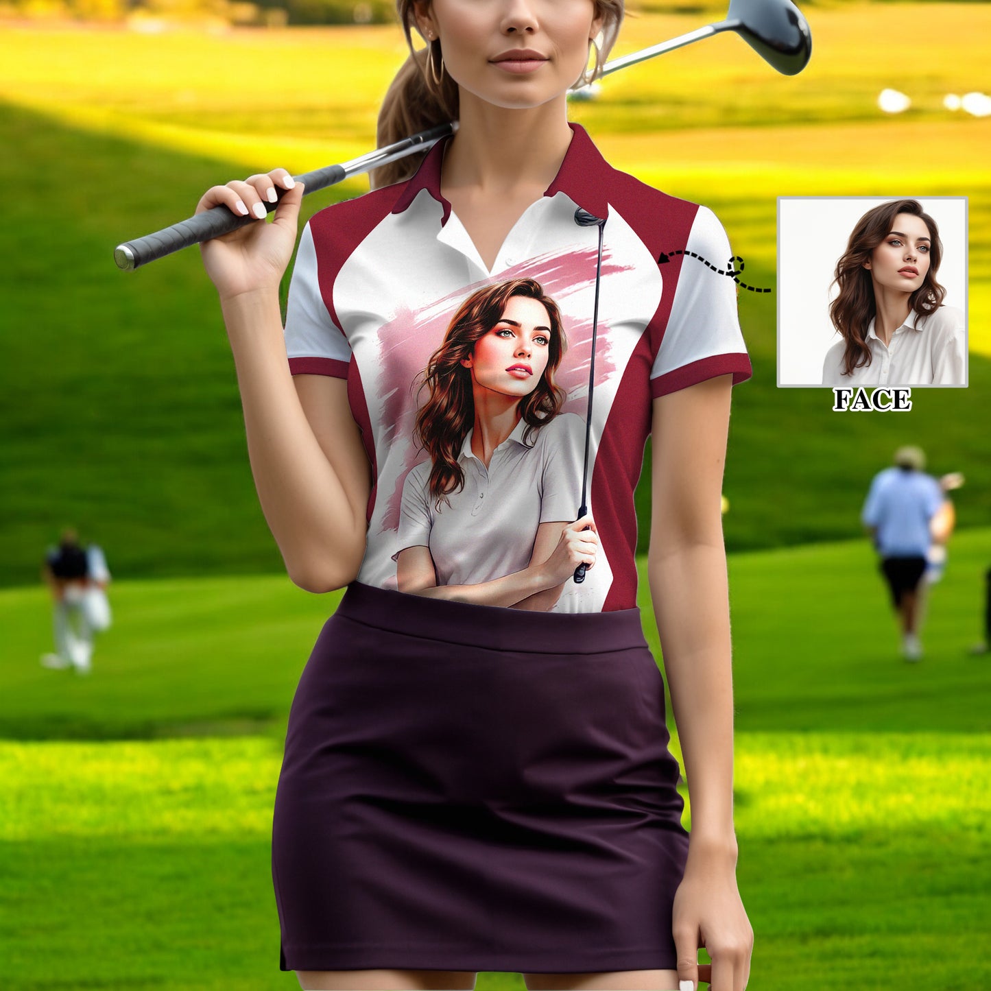 Golf & Wine Kind of Girl Women's Polo Shirt - Stylish Golf Apparel for Women Style 10