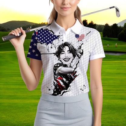 Personalized Face Polo for Women, Custom Women’s Golf Polo Shirt – The Ultimate Personalized Gift for Mother's Day & Father's Day 2025 Style 3