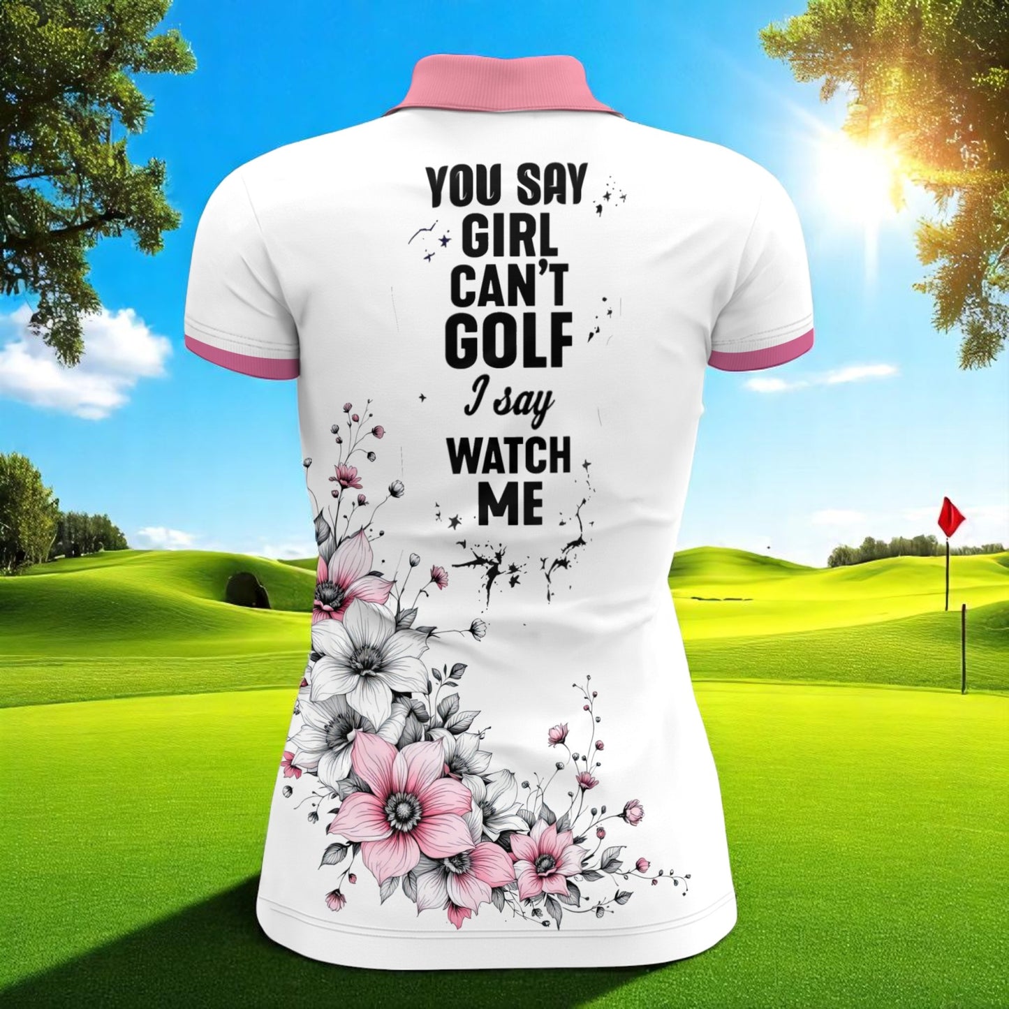 Custom Face Women's Polo Shirt - Stylish Golf Apparel for Women