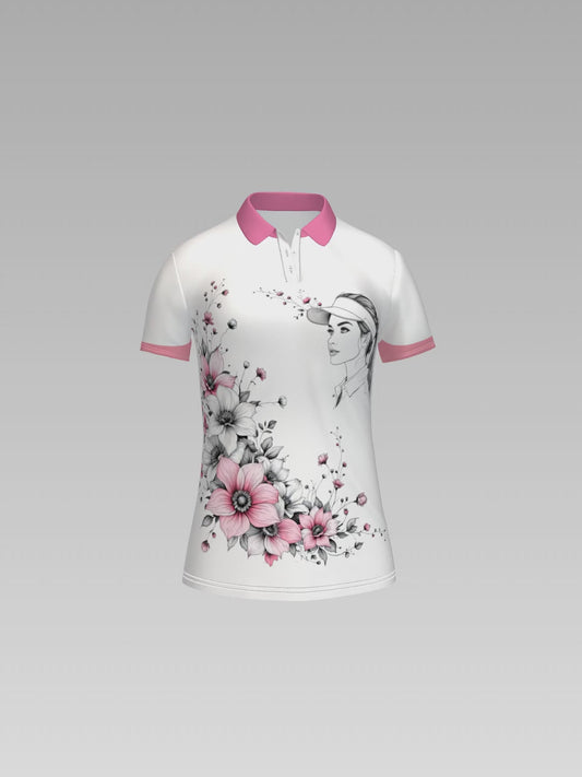Custom Face Women's Polo Shirt - Stylish Golf Apparel for Women